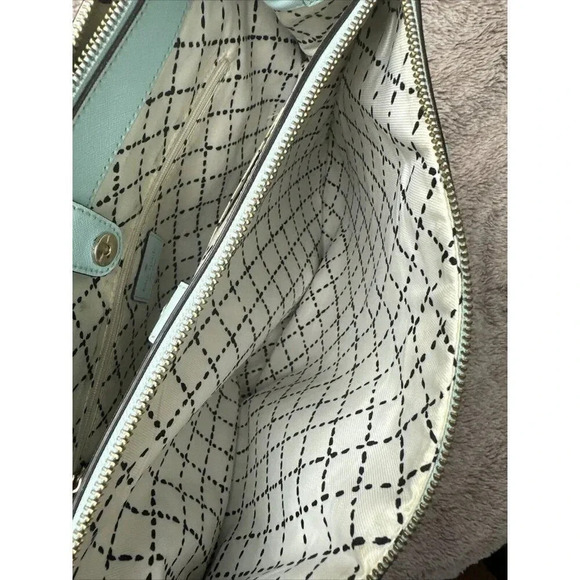 Kate Spade Newbury Lane Grace Blue Loden Detachable Shoulder Strap Satchel Bag - Picture 14 of 16